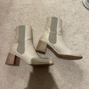 Cream booties